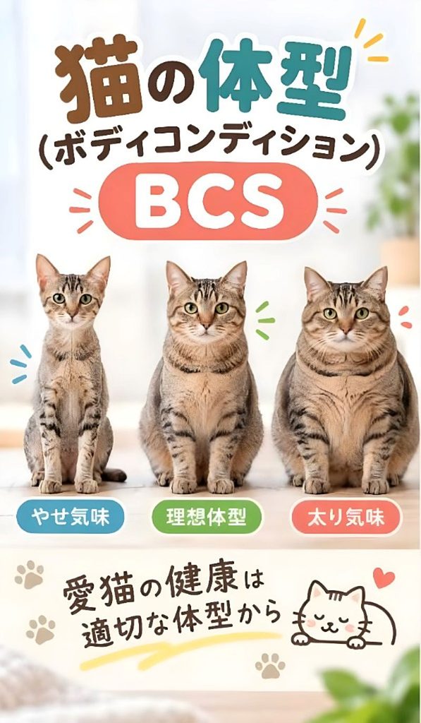 猫の体型BCSのイメージ画像